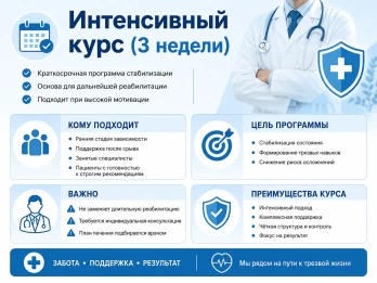 Реабилитация за 21 день в Ишиме