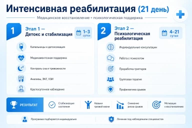Реабилитация за 21 день в Ишиме